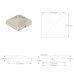 Capace Stâlpi De Gard Piramidă 6 Buc. Oțel Inoxidabil 101X101Mm