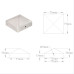 Capace Stâlpi De Gard Piramidă 6 Buc. Metal Galvanizat 71X71 Mm