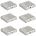 Capace Stâlpi De Gard Piramidă 6 Buc. Metal Galvanizat 81X81 Mm