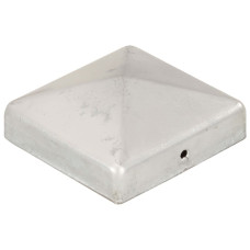Capace Stâlpi De Gard Piramidă 6 Buc. Metal Galvanizat 81X81 Mm