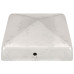 Capace Stâlpi De Gard Piramidă 6 Buc. Metal Galvanizat 81X81 Mm