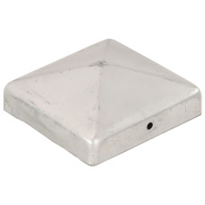 Capace Stâlpi De Gard Piramidă 6 Buc. Metal Galvanizat 91X91 Mm