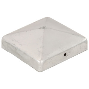 Capace Stâlpi De Gard Piramidă 6 Buc. Metal Galvanizat 91X91 Mm