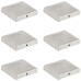 Capace Stâlpi Gard Piramidă 6 Buc. Metal Galvanizat 101X101 Mm