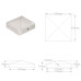 Capace Stâlpi Gard Piramidă 6 Buc. Metal Galvanizat 101X101 Mm