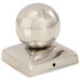 Capace Stâlpi Tip Glob, 6 Buc., 71 X 71 Mm, Oțel Inoxidabil