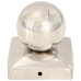 Capace Stâlpi Tip Glob, 6 Buc., 71 X 71 Mm, Oțel Inoxidabil