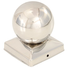 Capace Stâlpi Tip Glob, 6 Buc., 91 X 91 Mm, Oțel Inoxidabil