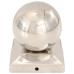 Capace Stâlpi Tip Glob, 6 Buc., 91 X 91 Mm, Oțel Inoxidabil