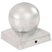 Capace Stâlpi Tip Glob, 6 Buc., 91 X 91 Mm, Metal Galvanizat