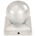 Capace Stâlpi Tip Glob, 6 Buc., 91 X 91 Mm, Metal Galvanizat