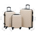 Set De Valize Cu Carcasă Rigidă, 3 Piese, Auriu, Abs