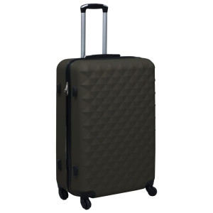 Set De Valize Cu Carcasă Rigidă, 3 Piese, Antracit, Abs