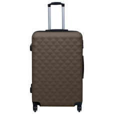 Set De Valize Cu Carcasă Rigidă, 3 Piese, Maro, Abs