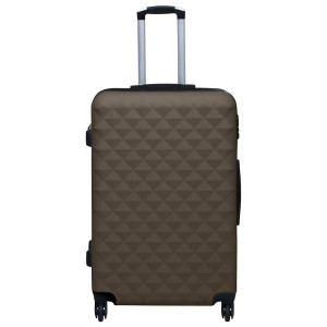 Set De Valize Cu Carcasă Rigidă, 3 Piese, Maro, Abs