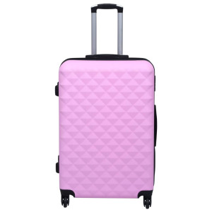 Set De Valize Cu Carcasă Rigidă, 2 Piese, Roz, Abs