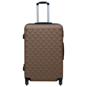 Set De Valize Cu Carcasă Rigidă, 2 Piese, Maro, Abs