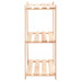 Etajere Cu 3 Niveluri, 10 Buc., 60X38X90 Cm, Pin Masiv, 150 Kg