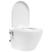Vas Wc Suspendat Fără Ramă Cu Funcție De Bideu, Alb, Ceramică