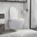 Vas Wc Suspendat Fără Ramă Cu Funcție De Bideu, Alb, Ceramică
