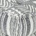 Fotoliu Puf Modular, Gri Cu Dungi, Material Textil