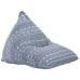 Canapea Tip Sac, Indigo, Material Textil, Petice