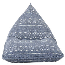 Canapea Tip Sac, Indigo, Material Textil, Petice