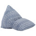 Canapea Tip Sac, Indigo, Material Textil, Petice