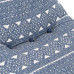 Canapea Tip Sac, Indigo, Material Textil, Petice