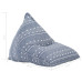Canapea Tip Sac, Indigo, Material Textil, Petice
