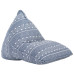 Canapea Tip Sac, Indigo, Material Textil, Petice