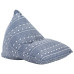 Canapea Tip Sac, Indigo, Material Textil, Petice