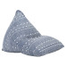 Canapea Tip Sac, Indigo, Material Textil, Petice
