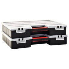Cutii Sortare 2 Buc. Separatoare Reglabile 460X325X80Mm Plastic