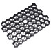Grilaje De Gazon, 16 Buc., Negru, 60X40X3 Cm, Plastic