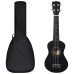 Set Ukulele Soprano, Cu Husă, Pentru Copii, Negru, 21"