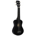 Set Ukulele Soprano, Cu Husă, Pentru Copii, Negru, 21"