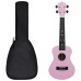 Set Ukulele Soprano Pentru Copii, Cu Husă, Roz, 23"