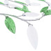 Lustră Cu Brațe Tip Frunze Cristal Acrilic Verde 5 Becuri E14