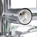 Lustră Cu Brațe Tip Frunze Cristal Acrilic Verde 5 Becuri E14