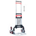 Cărucior Pliabil Pentru Scări, 70 Kg, Argintiu, Aluminiu