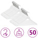 Set De Umerașe Anti-Alunecare, 50 Buc. Alb, Lemn Esență Tare