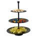 Excellent Houseware Suport De Servire Cu 3 Niveluri, Negru Mat, 36,5Cm