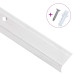 Profile Trepte În Formă De L, 15 Buc, Argintiu, 90 Cm, Aluminiu