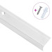 Profile Trepte Formă L, 15 Buc, Argintiu, 100 Cm, Aluminiu