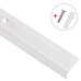 Profile Trepte Formă L, 15 Buc, Argintiu, 100 Cm, Aluminiu