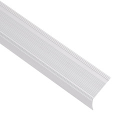 Profile Trepte În Formă De L, 15 Buc, Argintiu, 67 Cm, Aluminiu