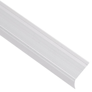 Profile Trepte În Formă De L, 15 Buc, Argintiu, 67 Cm, Aluminiu