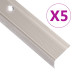 Profile Trepte În Formă De L, 10 Buc. Șampanie 67 Cm Aluminiu