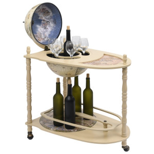 Bar Tip Glob Pământesc Suport Sticle Vin, Verde, Eucalipt